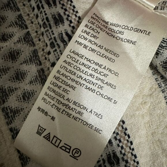 FREE PEOPLE Running On A Dream Top Womens S Multicolor Bell Sleeve Boho Peasant - Picture 12 of 13